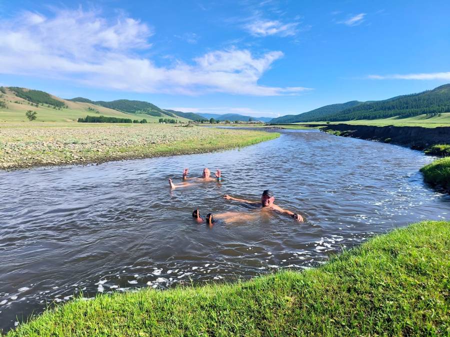 Washing in the river, Mongolia 2026