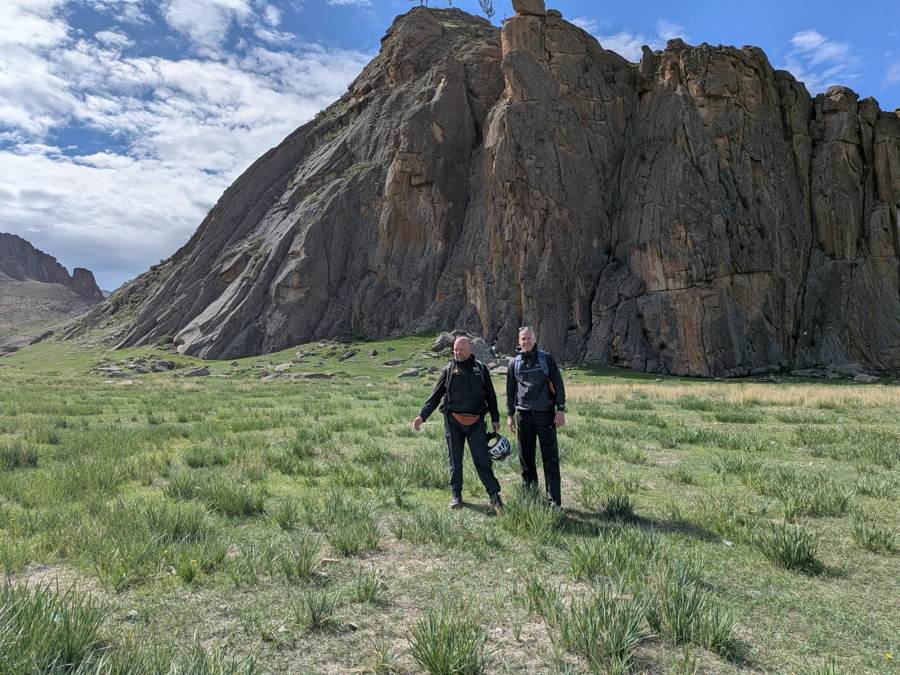 Under a granite outcrop, Mongolia 2026